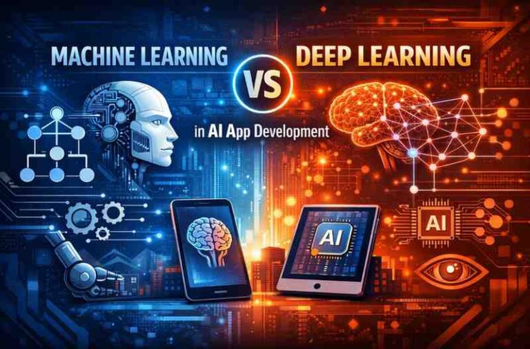 Machine Learning vs Deep Learning in AI App Development