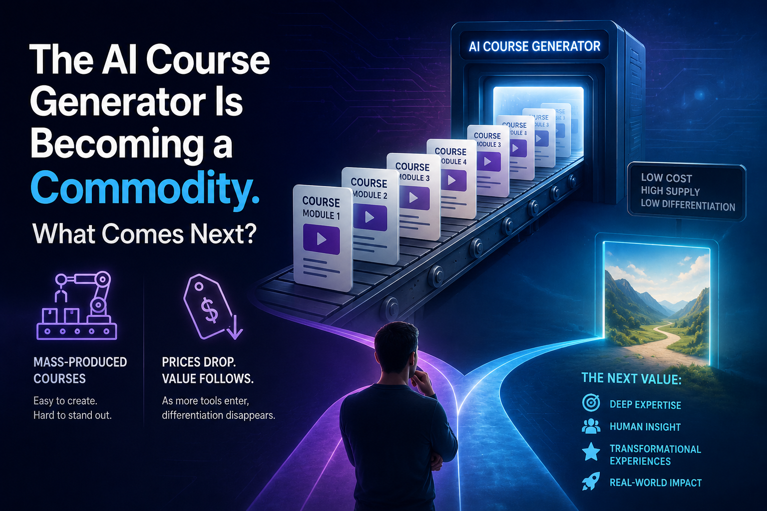 The AI Course Generator Is Becoming a Commodity. What Comes Next?