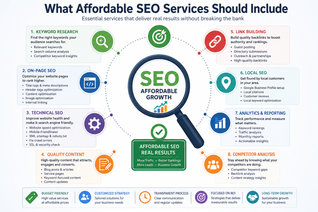 What Affordable SEO Services Should Include