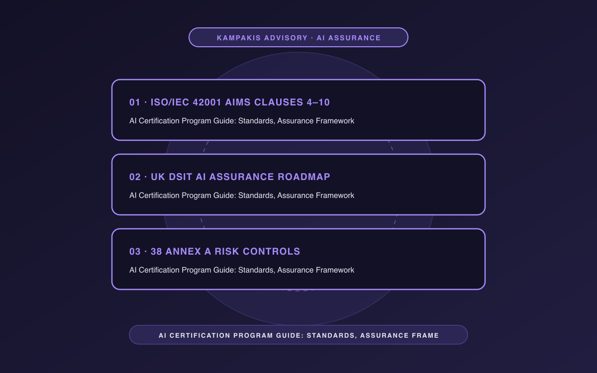 AI Certification Program Guide: Standards, Assurance Frameworks, and Organizational Compliance